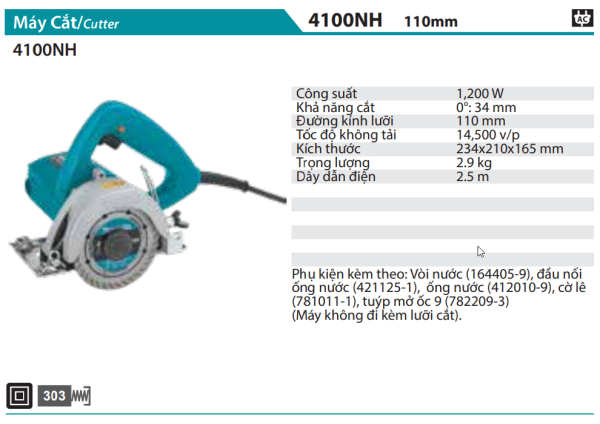 4100NH  Máy Cắt Đá/gạch(110mm)