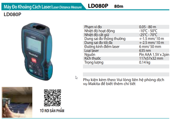 LD080P  Máy Đo Khoảng Cách Laser