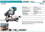 M2300B  Máy Cưa Đa Góc(255mm) Chưa Kèm Lưỡi Cắt