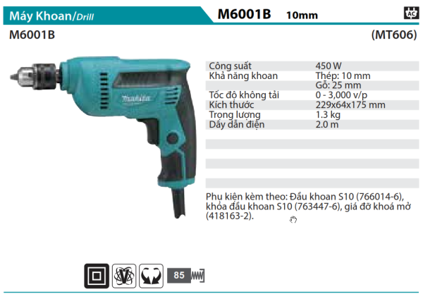 M6001B  Máy Khoan(10mm)